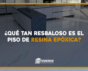qué tan resbaloso es el piso de resina epóxica