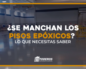 se manchan los pisos epóxicos